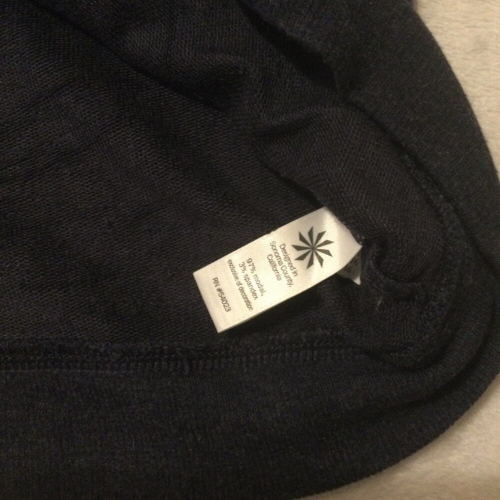 Athleta Womens Long Sleeve Lightweight Top Navy Blue Medium - Picture 7 of 8